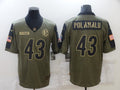Men's Pittsburgh Steelers Troy Polamalu Brown Game Jersey