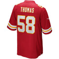 KC.Chiefs #58 Derrick Thomas Red Game Retired Player Jersey