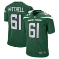 Max Mitchell New York Jets  Game   Jersey - Gotham Green