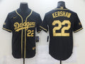 Men's Los Angeles Dodgers Clayton Kershaw Black Authentic Game Jersey