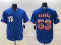 Men's Texas Rangers Adolis Garcia Royal Alternate Replica Player Jersey