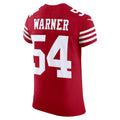 SF.49ers #54 Fred Warner Scarlet Vapor F.U.S.E. Elite Jersey