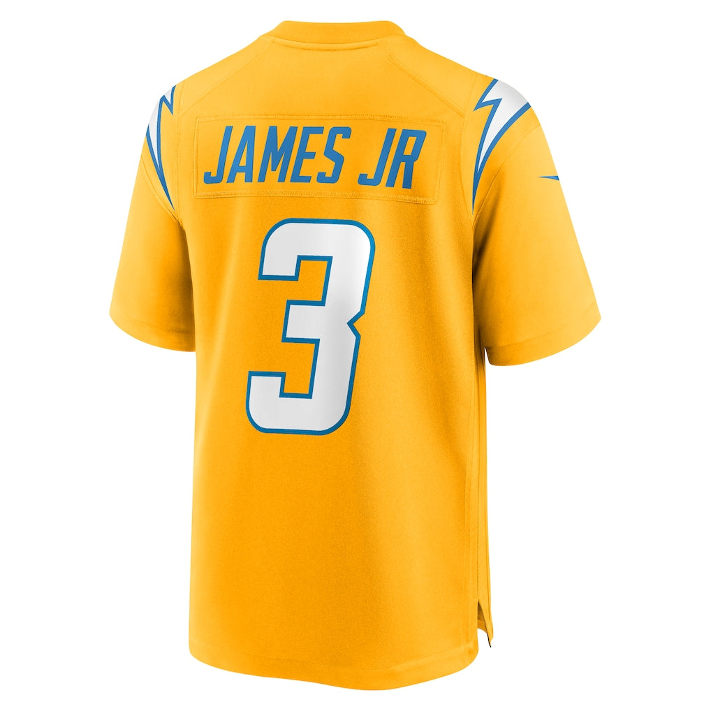 LA.Chargers #3 Derwin James Jr. Gold Alternate Charger Power Game Player Jersey