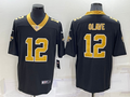 Men's New Orleans Saints Chris Olave Black Game Jersey