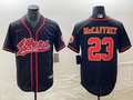 Men's San Francisco 49ers Christian McCaffrey #23 Black Fashion Jersey1 Joint Edition