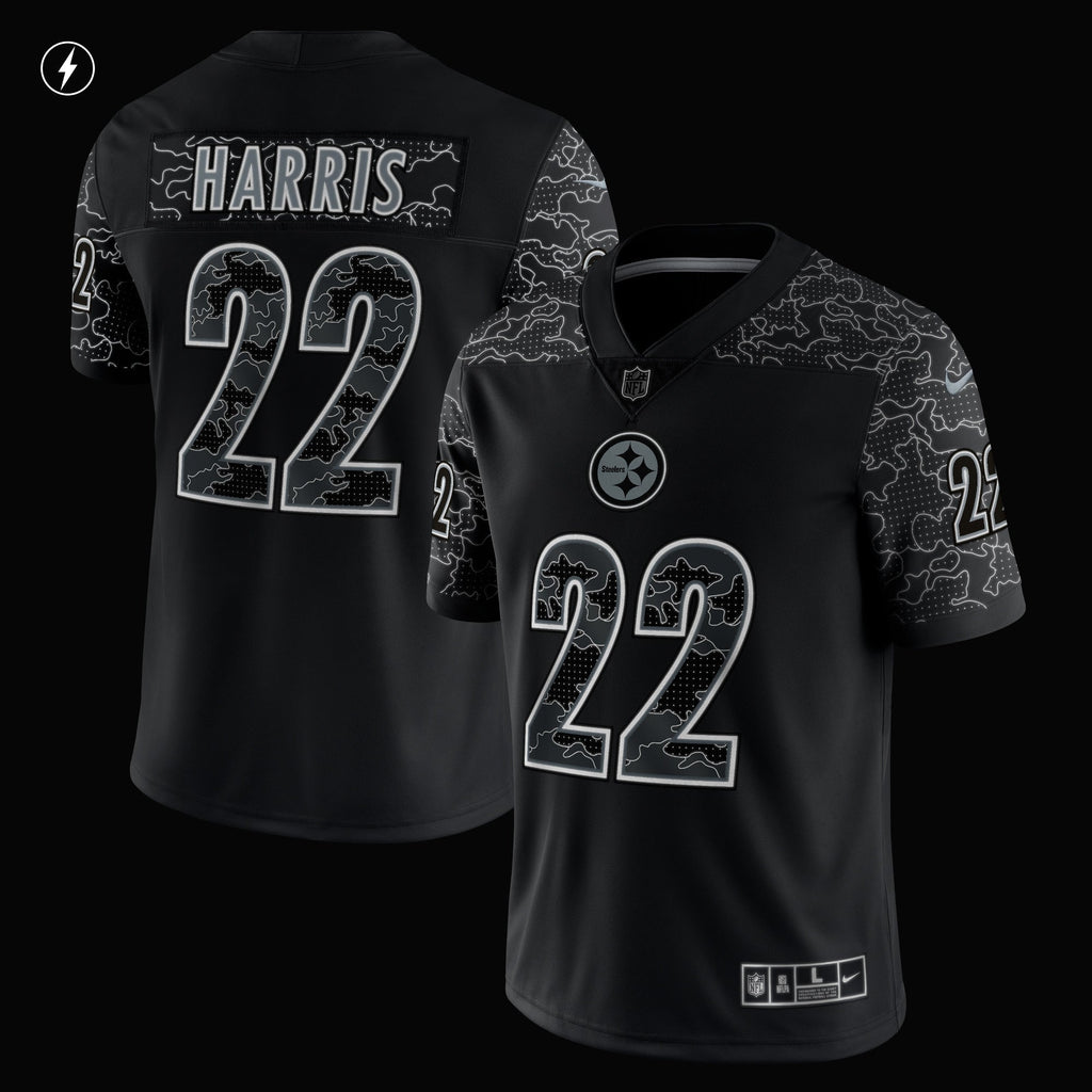 Najee Harris Pittsburgh Steelers  RFLCTV Limited Jersey - Black