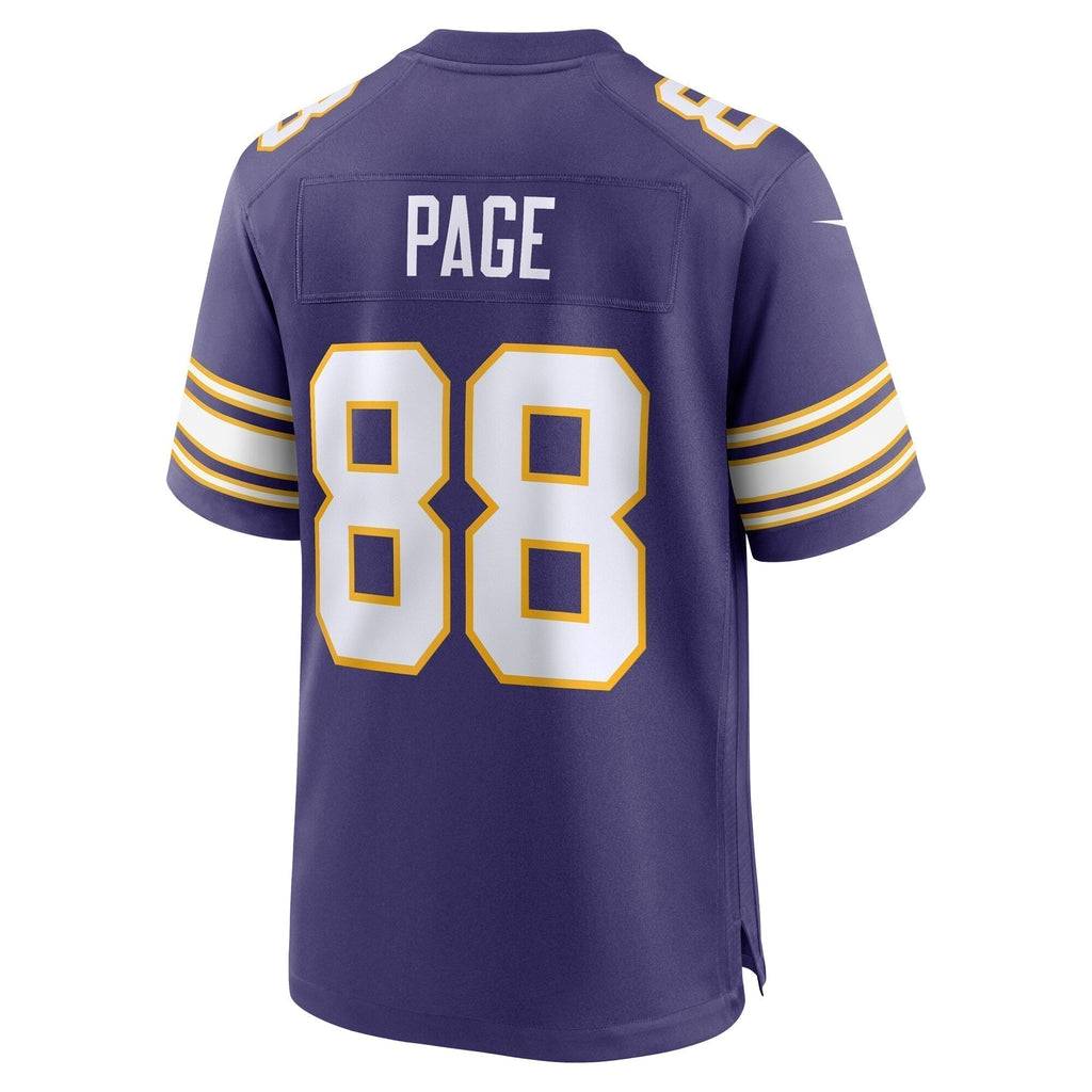 Alan Page Minnesota Vikings  Classic Retired   Jersey - Purple