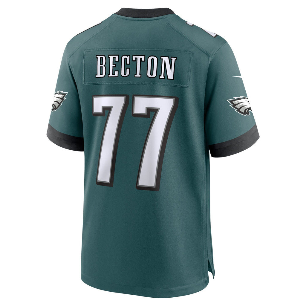 Mekhi Becton Philadelphia Eagles  Team Game Jersey - Midnight Green
