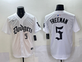 Men's Los Angeles Dodgers Freddie Freeman White Team Player Game Jersey