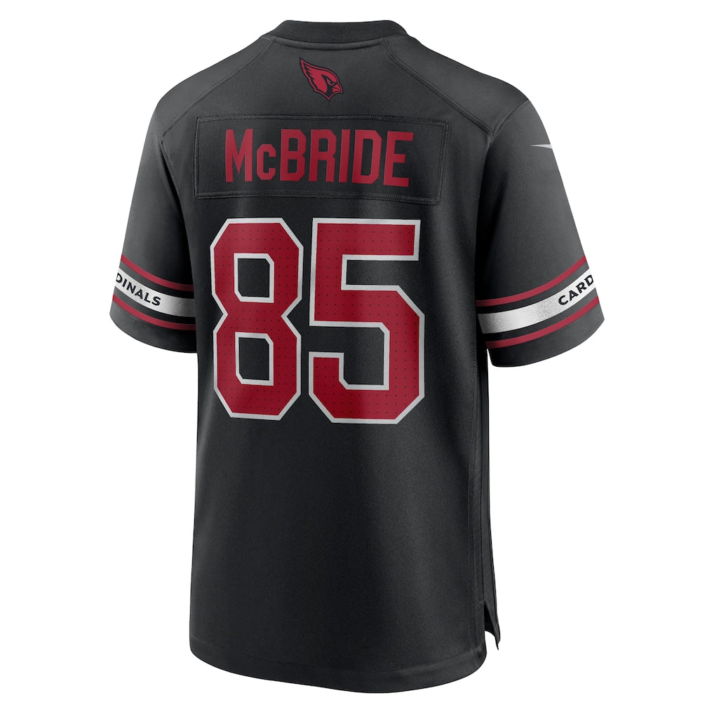A.Cardinals #85 Trey McBride Black Alternate Game Jersey