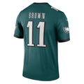 P.Eagles #11 A.J. Brown Green Legend Player Performance Top Jersey