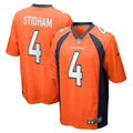 Jarrett Stidham Denver Broncos  Game   Jersey - Orange