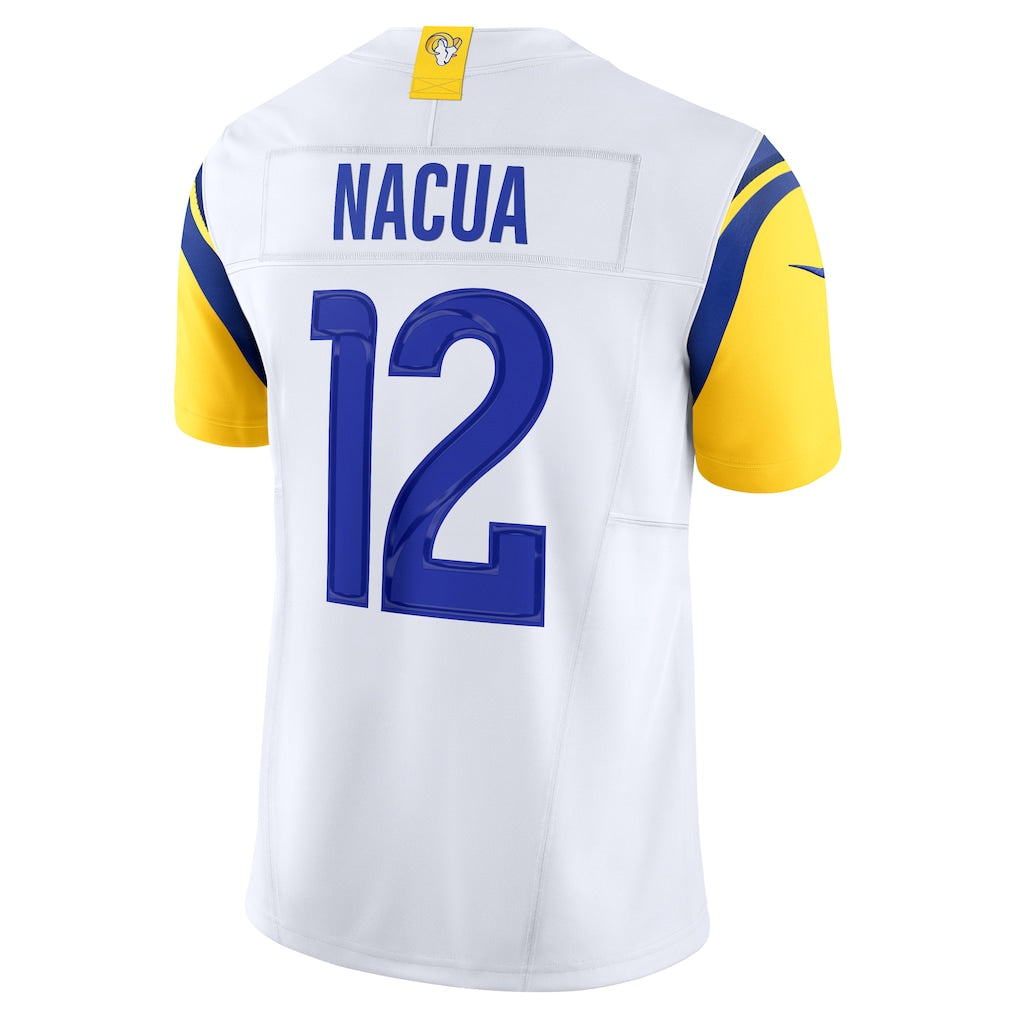LA.Rams #12 Puka Nacua White Vapor F.U.S.E. Limited Player Jersey
