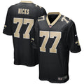 Carl Nicks New Orleans Saints  Game Retired   Jersey - Black