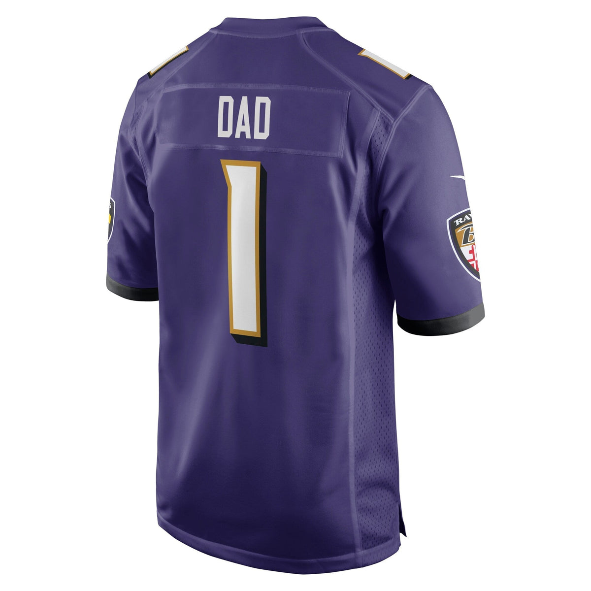 Baltimore Ravens Number 1 Dad Purple Game Jersey