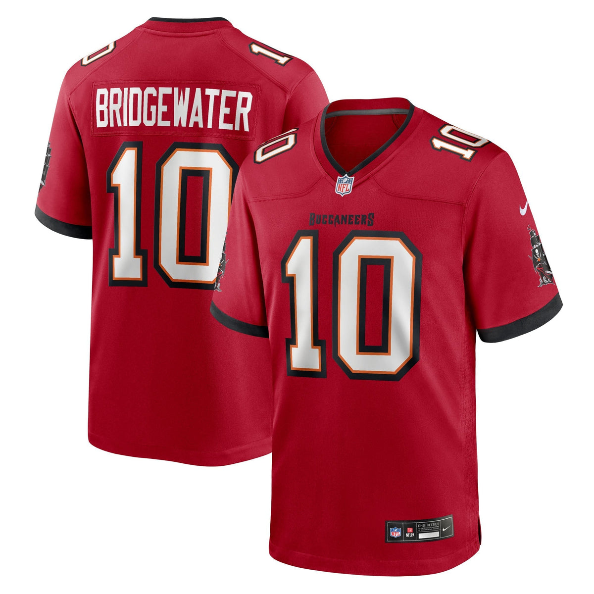 Tampa Bay Buccaneers Teddy Bridgewater Red Team Game Jersey