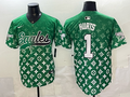 Men's Philadelphia Eagles Jalen Hurts #1 Green Player Jersey