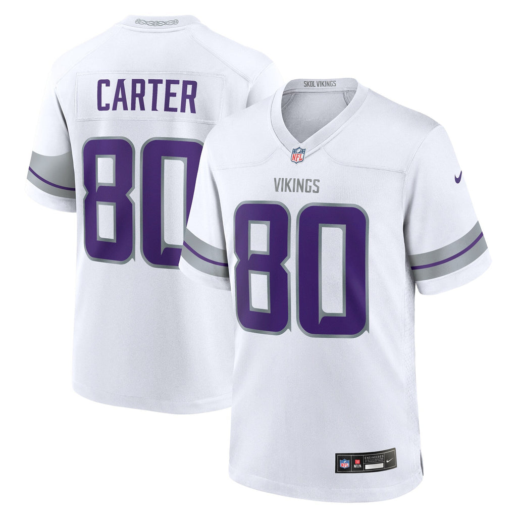 Cris Carter Minnesota Vikings  Alternate Retired   Game Jersey - White