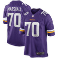 Jim Marshall Minnesota Vikings  Game Retired   Jersey - Purple
