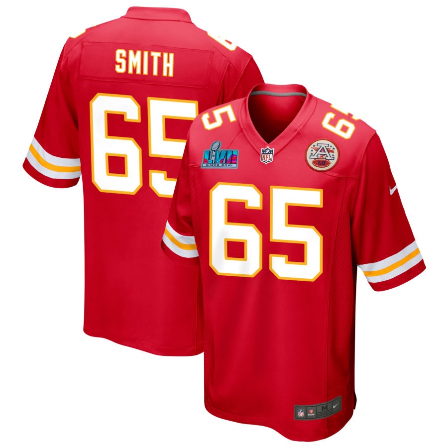 Trey Smith Kansas City Chiefs  Super Bowl LVII Game Jersey - Red