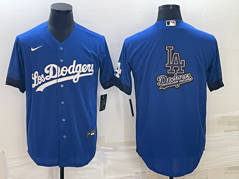 Men's Los Angeles Dodgers1 Blue Authentic Baseball Jersey