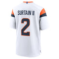 D.Broncos #2 Patrick Surtain II White Mile High Collection Game Jersey