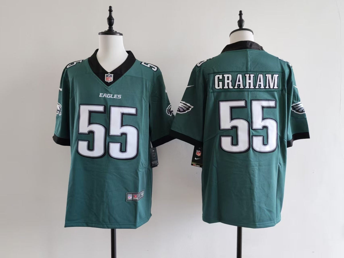 Men's Philadelphia Eagles Brandon Graham  Jersey-Midnight Green