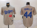 Men's Los Angeles Dodgers Vicente Padilla Gray Replica Player Jersey