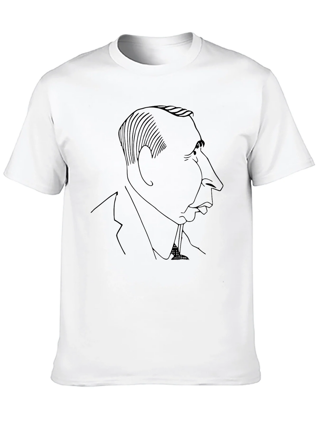 Caricature Silhouette Black T-Shirt