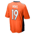 D.Broncos #19 Marvin Mims Jr OrangePlayer Game Jersey