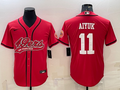 Men's San Francisco 49ers Brandon Aiyuk Red Game Jersey Joint Edition