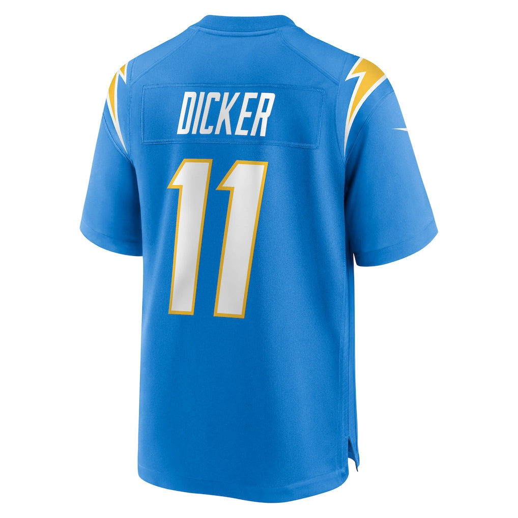 LA.Chargers #11 Cameron Dicker Powder Blue Player Game Jersey