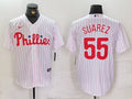 Men's Philadelphia Phillies Ranger Suarez White Home Replica Player Jersey