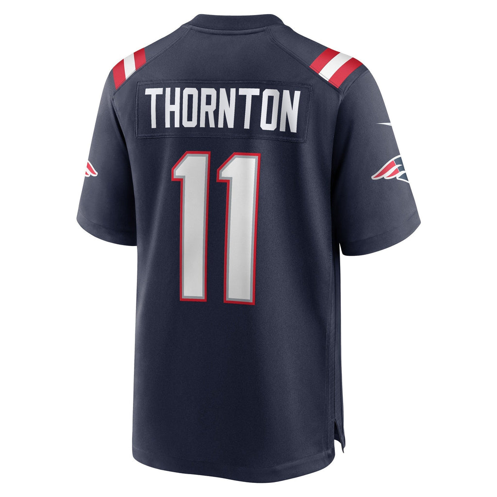 Tyquan Thornton New England Patriots  Game   Jersey - Navy