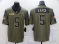 Men's San Francisco 49ers Trey Lance Brown Game Jersey