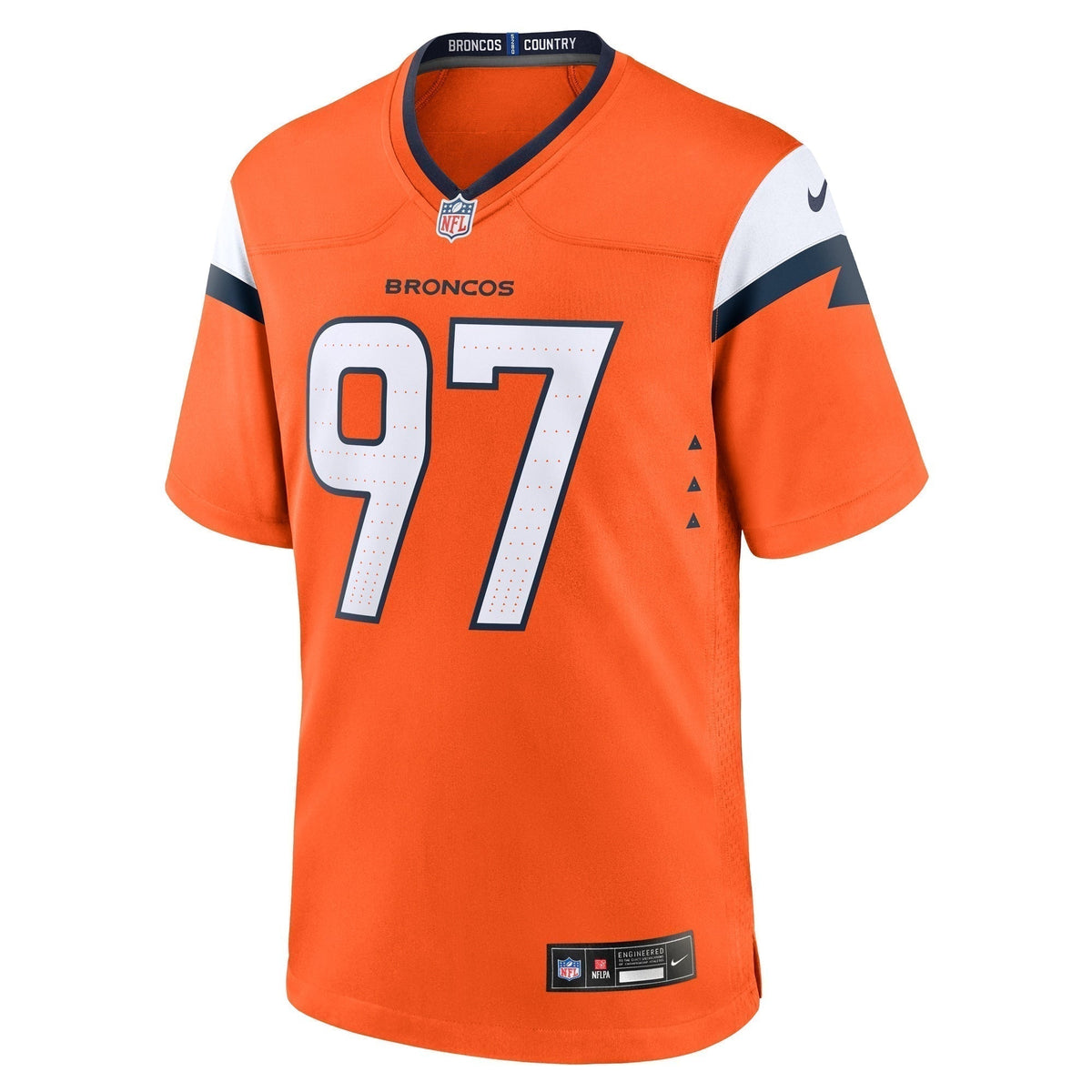 Malcolm Roach Denver Broncos  Team Game Jersey -  Orange