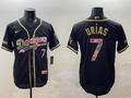 Men's Los Angeles Dodgers Julio Urias #7 Black Limited Player Jersey1