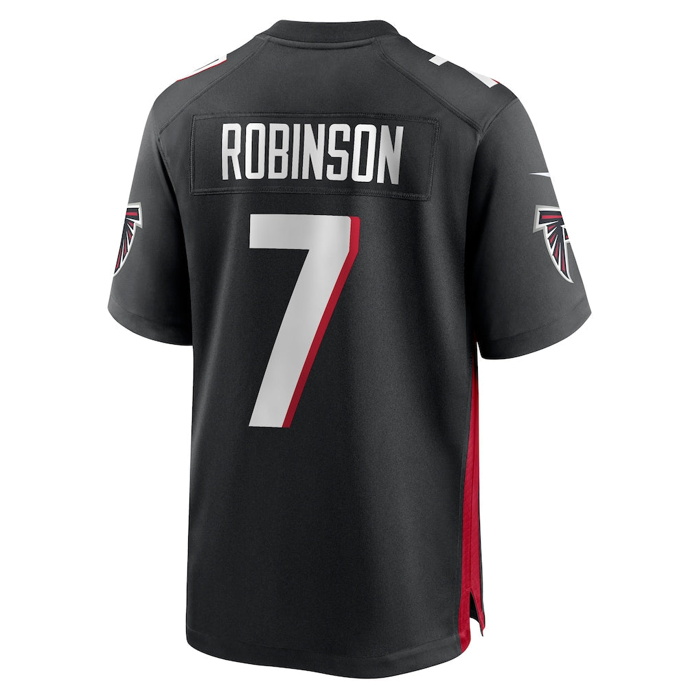 A.Falcons #7 Bijan Robinson Black Game Jersey
