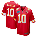 Men's Kansas City Chiefs Isiah Pacheco Red Super Bowl LVII Patch Game Jersey
