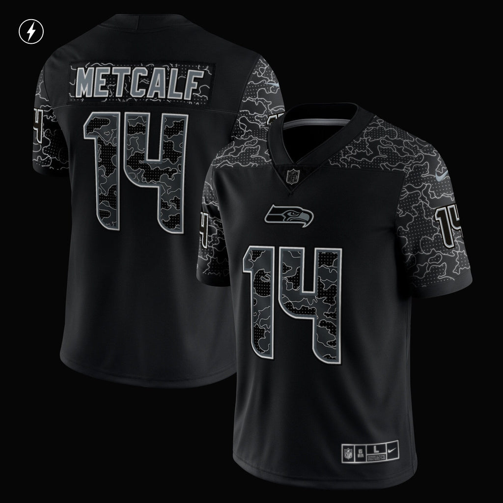 DK Metcalf Seattle Seahawks  RFLCTV Limited Jersey - Black