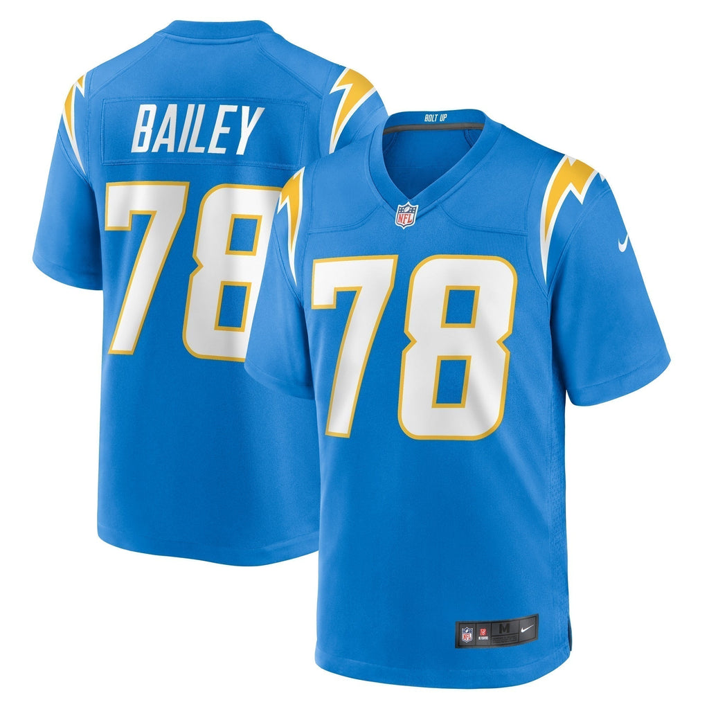 Zack Bailey Los Angeles Chargers    Game Jersey - Powder Blue