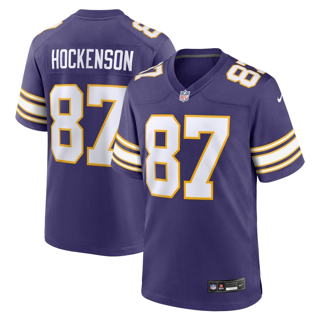T.J. Hockenson Minnesota Vikings  Classic   Game Jersey - Purple