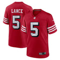 Trey Lance San Francisco 49ers  Alternate Game Jersey - Scarlet