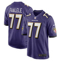 Daniel Faalele Baltimore Ravens    Game Jersey - Purple