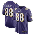 Baltimore Ravens Charlie Kolar Purple Player Game Jersey