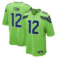 12s Seattle Seahawks   Game Jersey - Neon Green