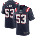 Chris Slade New England Patriots  Game Retired   Jersey - Navy