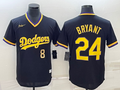 Men's Los Angeles Dodgers Kris Bryant /24 Black Alternate Replica Team Jersey