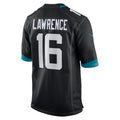 J.Jaguars #16 Trevor Lawrence Black Alternate Game Jersey