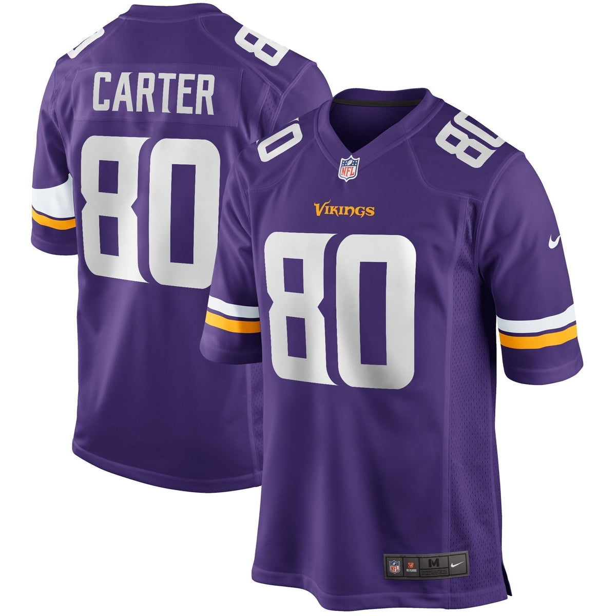 Cris Carter Minnesota Vikings  Game Retired   Jersey - Purple